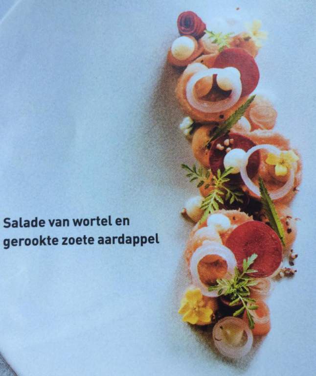 199 Salade van wortel en gerookte zoete aardappel