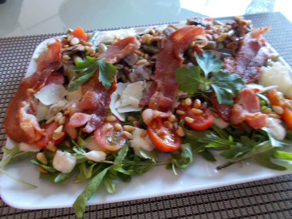 51 - sperziebonensalade met champignons