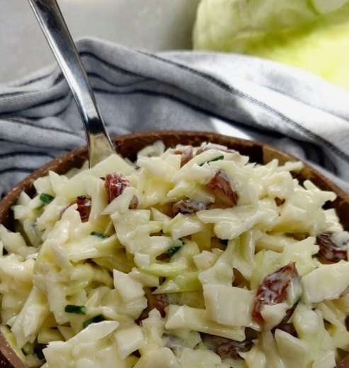 witte Koolsalade met appel en noten